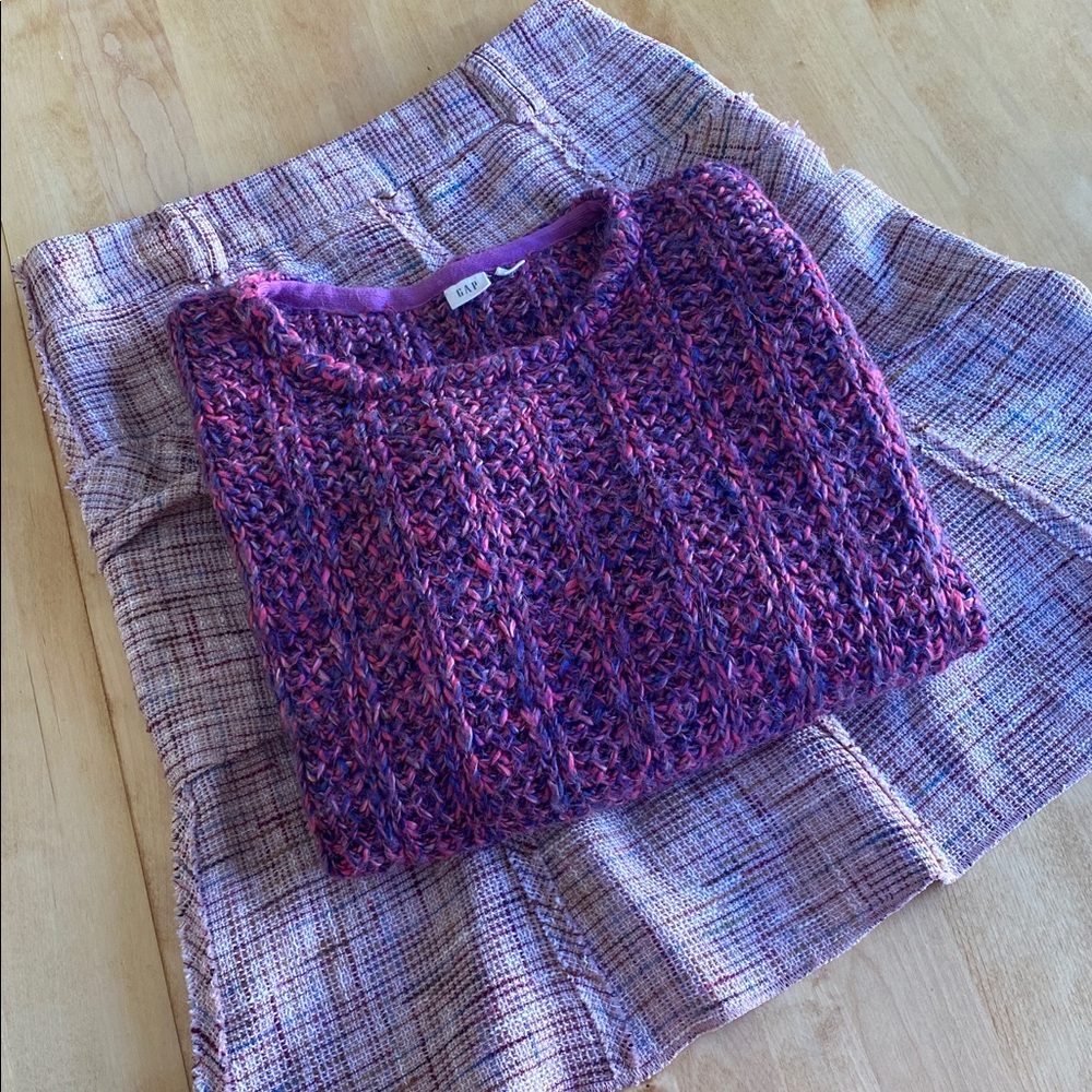 To the Max Pink Tweed A-Line Skirt